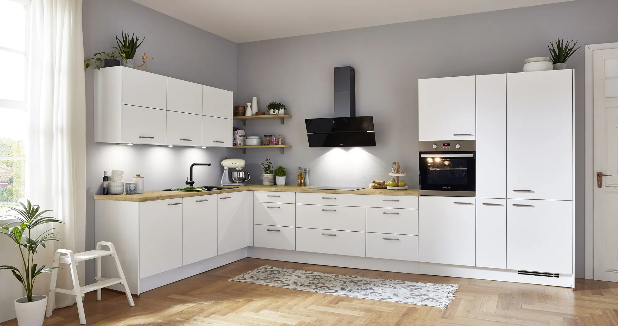 Spoedkeuken elements kitchen design 11 Oak Sierra right-hand orientation 0