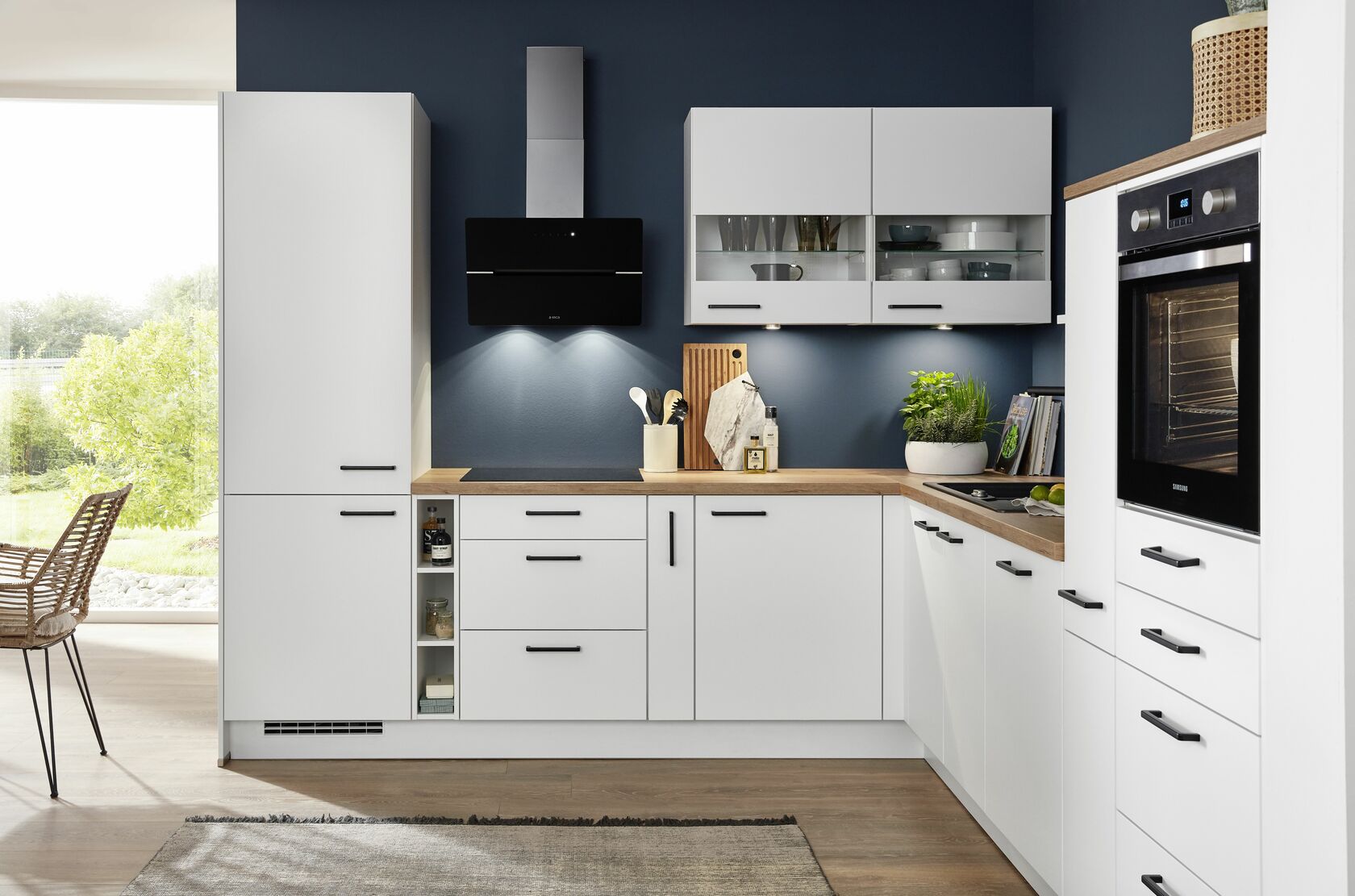 Spoedkeuken elements kitchen design 13 Concrete Slate grey right-hand orientation 1