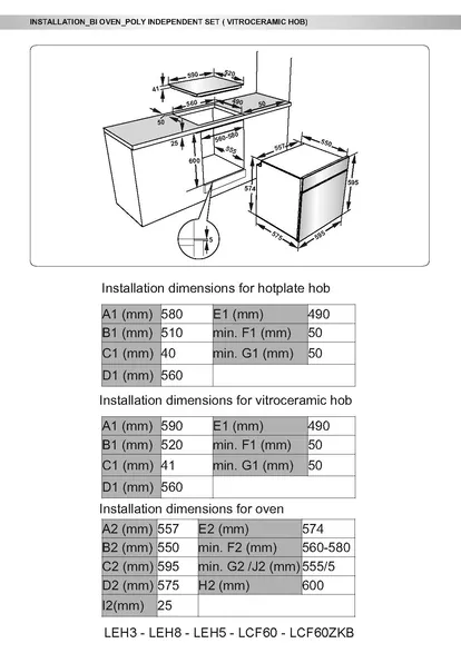 Spoedkeuken LAURUS Built-in cooker LEH5 LEH5 2