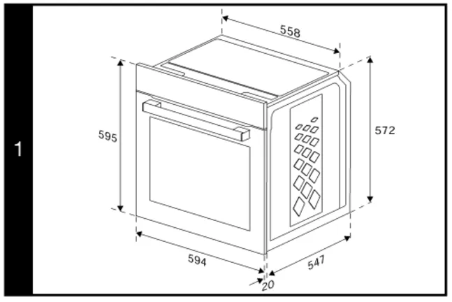 Spoedkeuken BEKO Built-in cooker BBUM 113N1 X with hydrolysis stainless steel BBUM113N1X 1