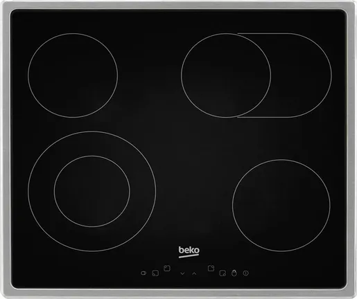 Spoedkeuken BEKO Ceramic glass hot plate EB 9741 XHL, individual appliance stainless steel EB9741XHL 0