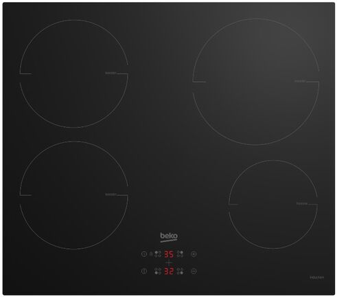 Spoedkeuken BEKO Glaskeramische kookplaat HII 64400 MT met inductie, solo-toestel HII64400MT 0