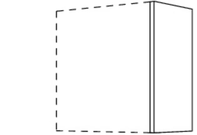 Spoedkeuken Upright at end of run / intermediate upright for wall units, height 1 WW16-1 3