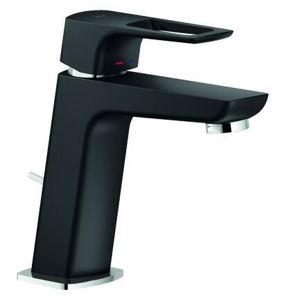 Spoedkeuken CARLO NOBILI: Single-lever basin mixer ACQUARIO, high- pressure  chrome + black matt 17718 0