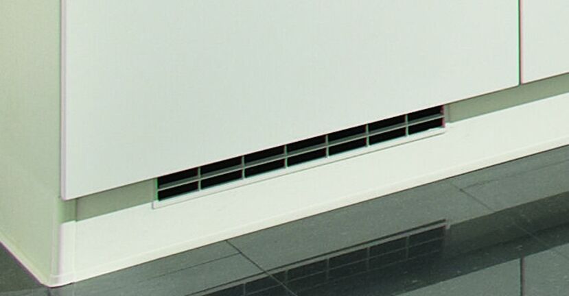 Spoedkeuken Ventilatierooster, voor inbouw in de plintlijst bij ombouwkasten LG40 0