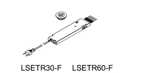 Spoedkeuken LED starter set with round Emotion radio remote control, consisting of: LSETR30-F 2
