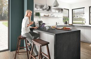 Spoedkeuken Fashion Lacquered, Honed Stone Grey 2