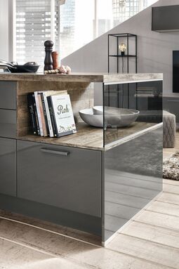 Spoedkeuken Flash Slate Grey High Gloss 2