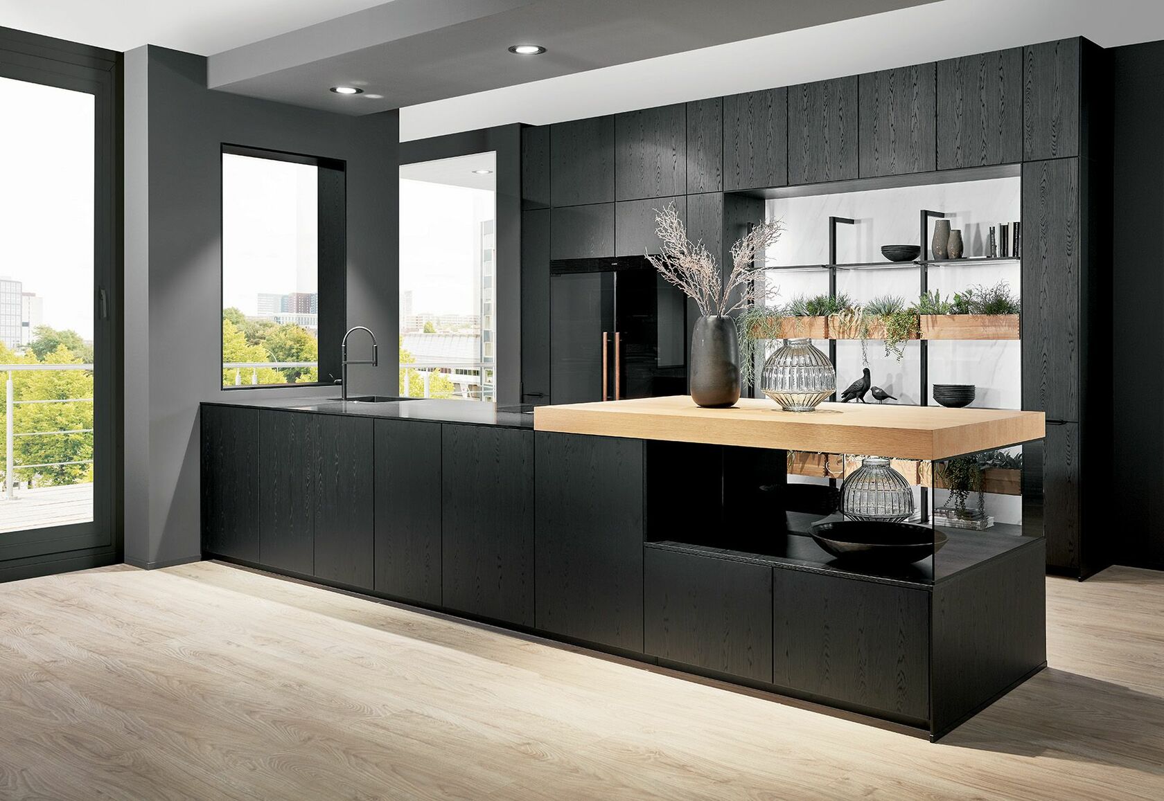 Spoedkeuken Structura Nero Oak 2