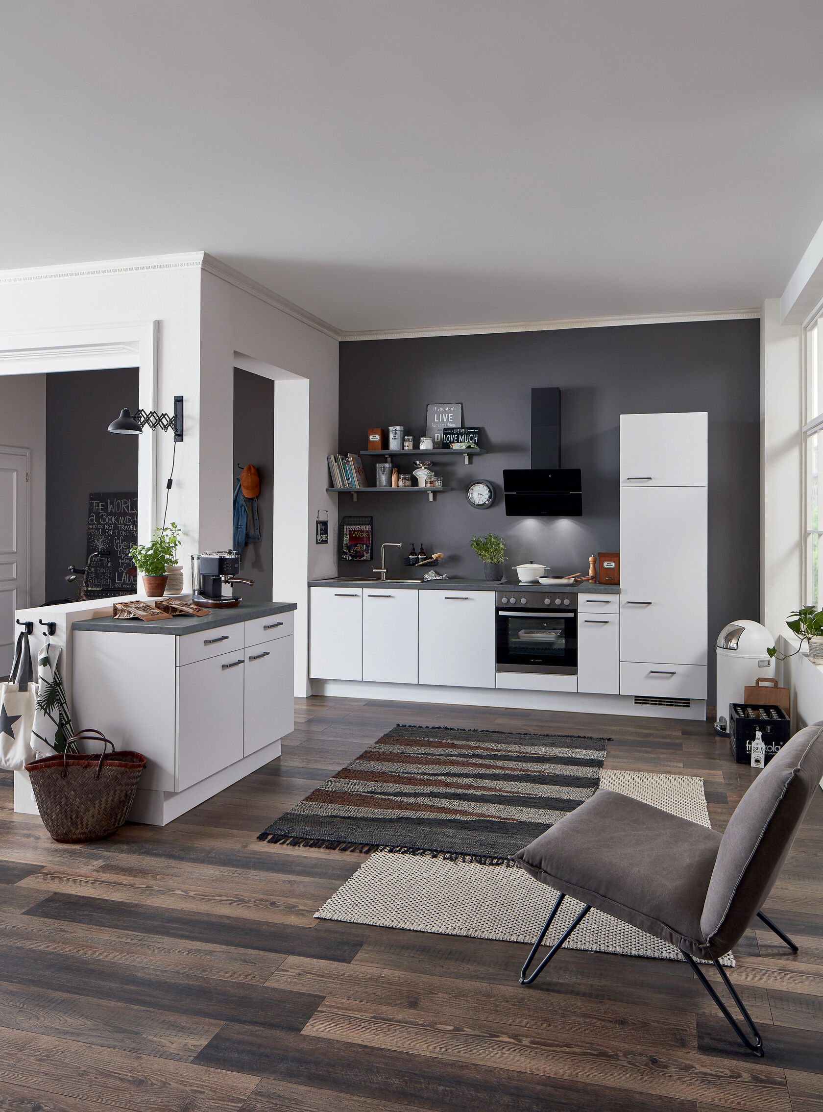 Spoedkeuken Amsterdam - Concrete Slate Grey, Right-hand Orientation 0