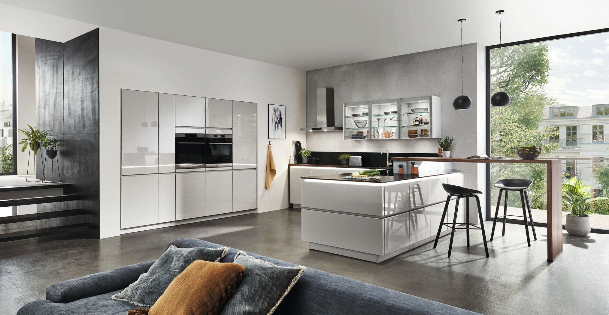 Spoedkeuken Lux Lacquer, Satin Grey High Gloss 0